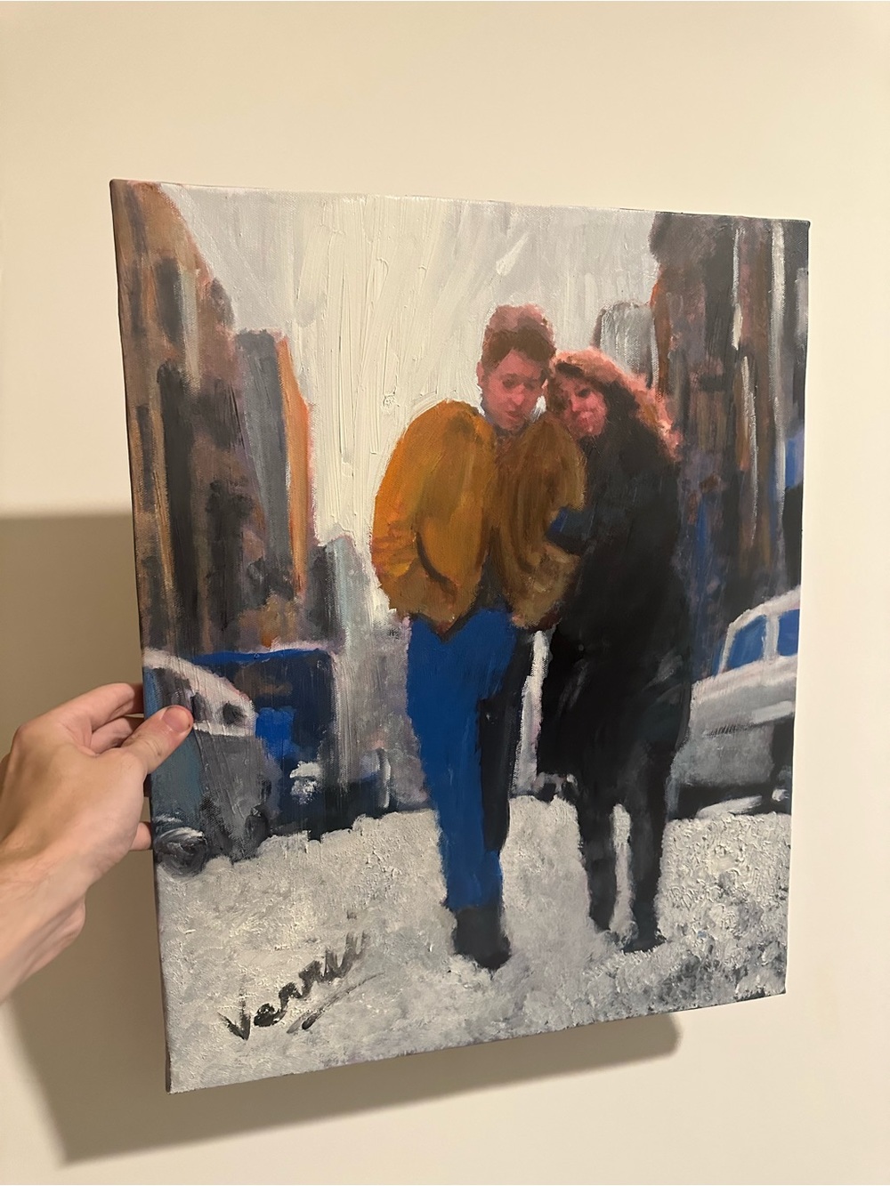 Bob Dylan original Canvas painting 16x20 Art oil painting signed by painter